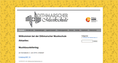 Desktop Screenshot of dithmarscher-musikschule.de