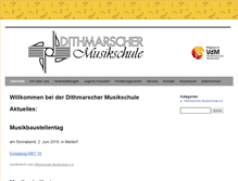 Tablet Screenshot of dithmarscher-musikschule.de